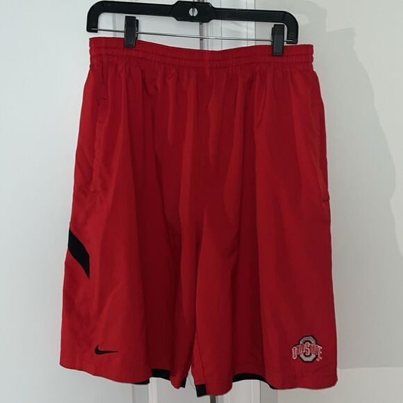 Ohio State Buckeyes Red/Black OSU sports football basketball Nike Fit shorts XL - Picture 1 of 6